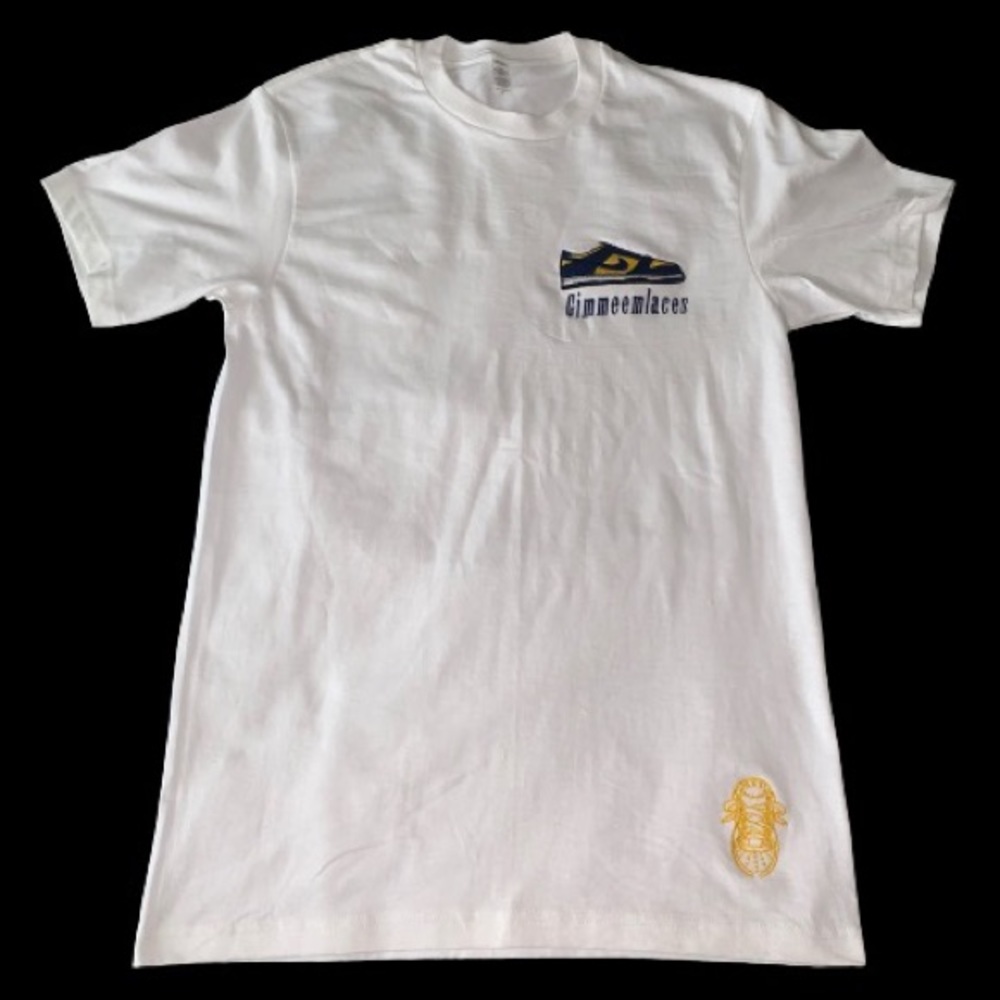 SBs “Sneaker Tees embroidered by gimmeemlaces”